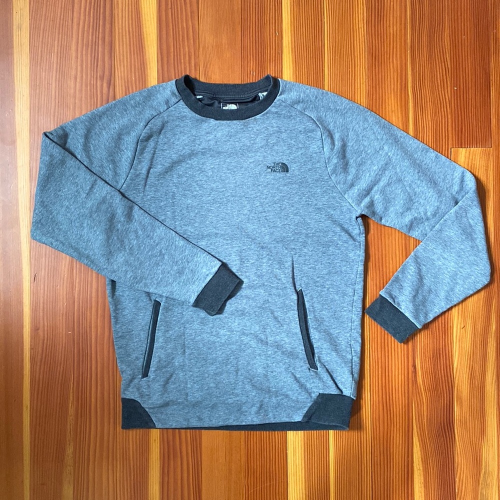 Gray North Face Crewneck